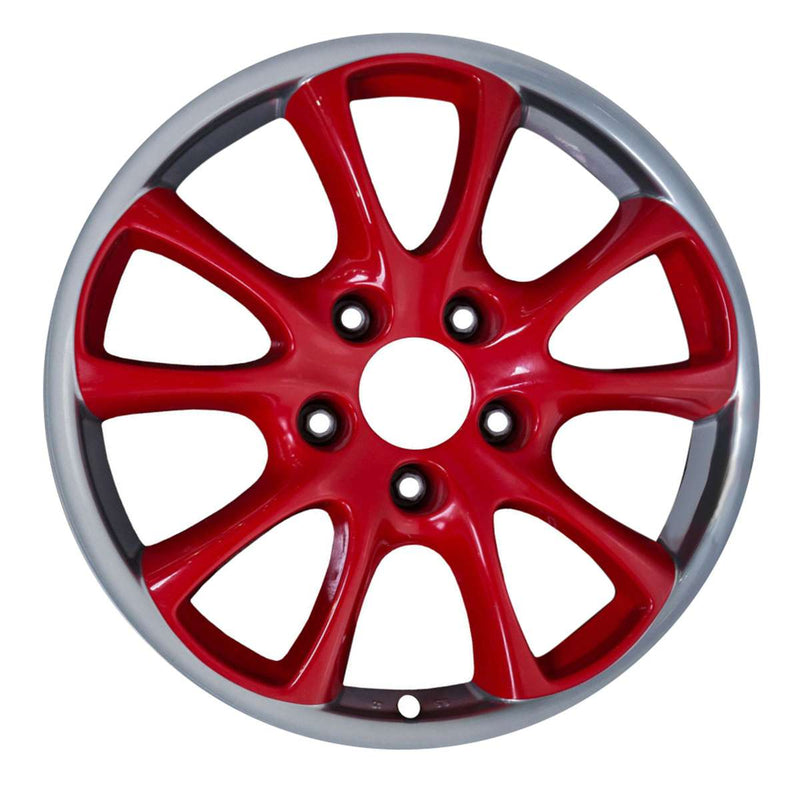 2004 porsche 911 wheel 18 red aluminum 5 lug w67338rd 1