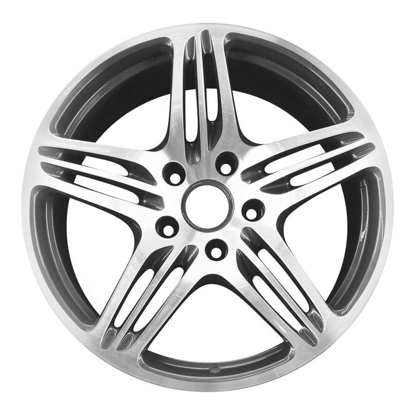 2009 porsche 911 wheel 19 polished charcoal aluminum 5 lug w67347pc 3