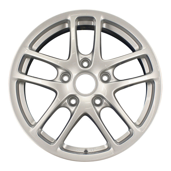 2007 porsche cayman wheel 17 silver aluminum 5 lug w67355s 6