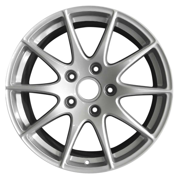 2010 porsche panamera wheel 18 silver aluminum 5 lug w67385s 1