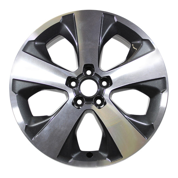 2015 subaru xv wheel 17 machined charcoal aluminum 5 lug w68816mc 2