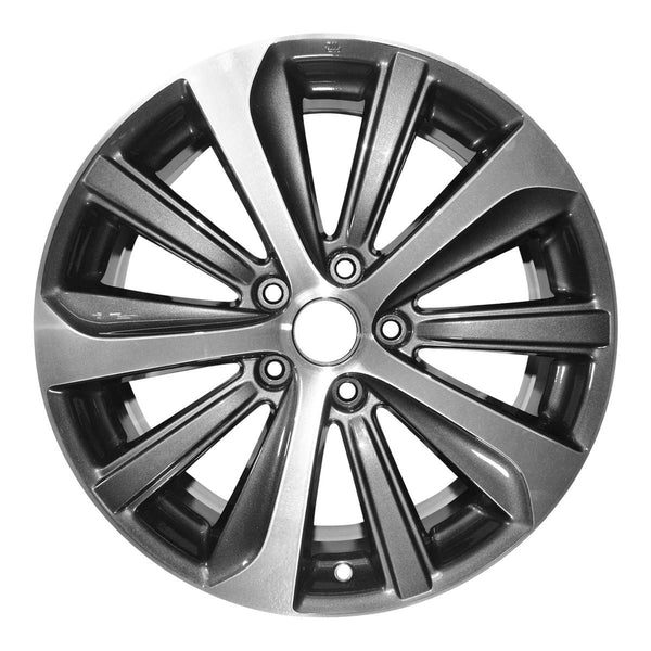 2015 subaru legacy wheel 18 machined charcoal aluminum 5 lug w68825mc 1