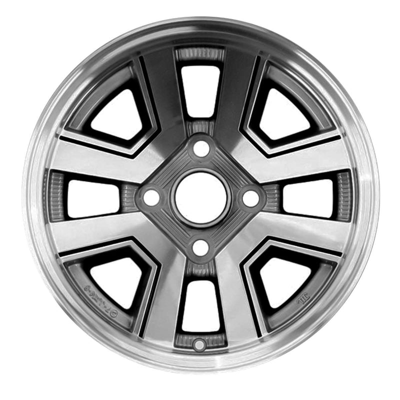 1985 toyota supra wheel 14 machined charcoal aluminum 4 lug w69144mc 4