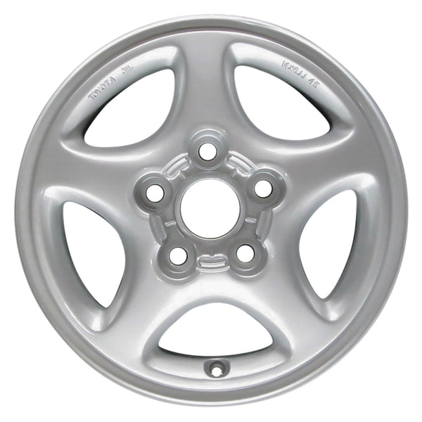 1992 toyota mr2 wheel 14 silver aluminum 5 lug w69290s 2