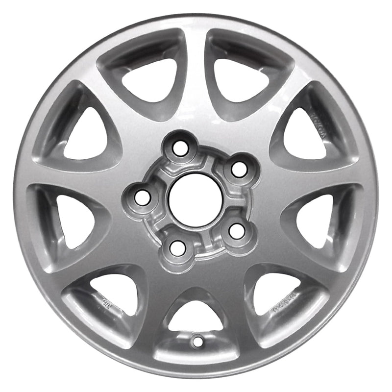 1992 toyota camry wheel 14 machined silver aluminum 5 lug w69296ms 1