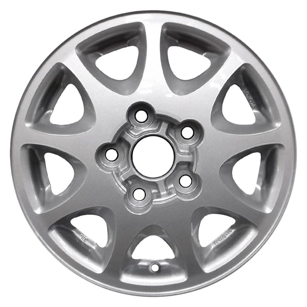 1995 toyota camry wheel 14 machined silver aluminum 5 lug w69296ms 4