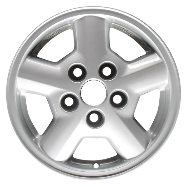 1995 toyota tacoma wheel 14 silver aluminum 5 lug w69343s 1