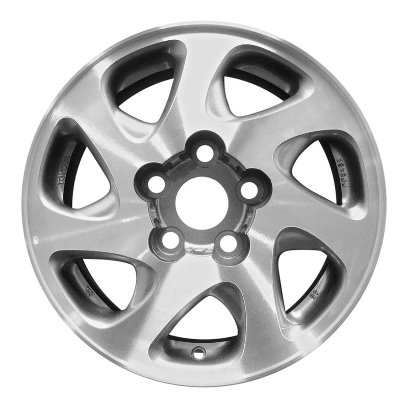 1998 toyota camry wheel 15 machined charcoal aluminum 5 lug w69348mc 2