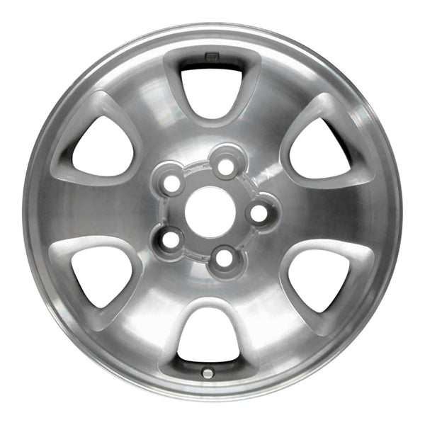 1996 toyota rav4 wheel 16 machined silver aluminum 5 lug w69363ms 1