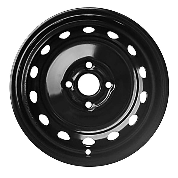 2011 toyota yaris wheel 14 black steel 4 lug w69500b 6