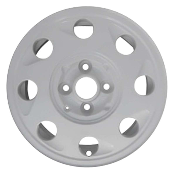 1989 volkswagen cabriolet wheel 14 white aluminum 4 lug w69661w 2