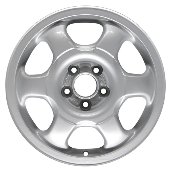 1992 volkswagen passat wheel 15 silver aluminum 5 lug w69696s 1