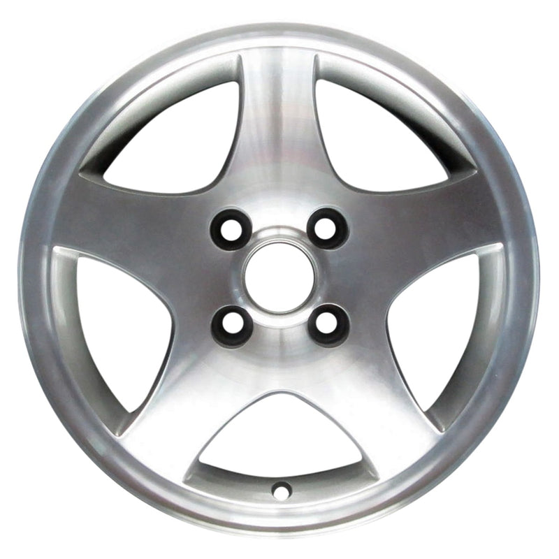 1998 volkswagen cabrio wheel 14 machined silver aluminum 4 lug w69739ms 7