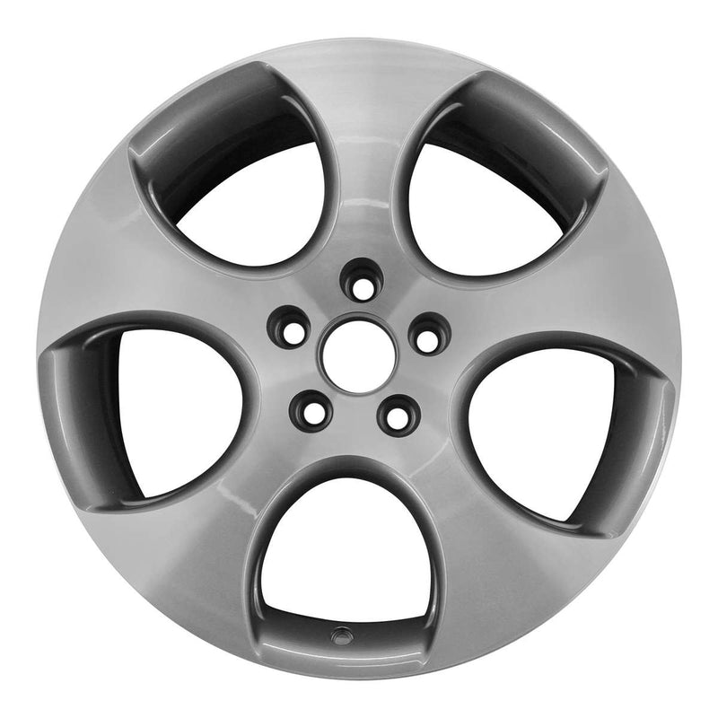 2007 volkswagen gti wheel 18 machined charcoal aluminum 5 lug w69822mc 2