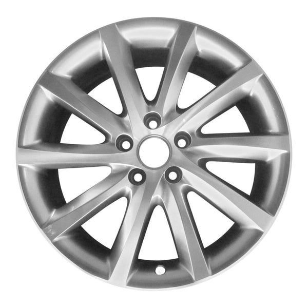 2009 volkswagen passat wheel 18 machined silver aluminum 5 lug w69829ms 4