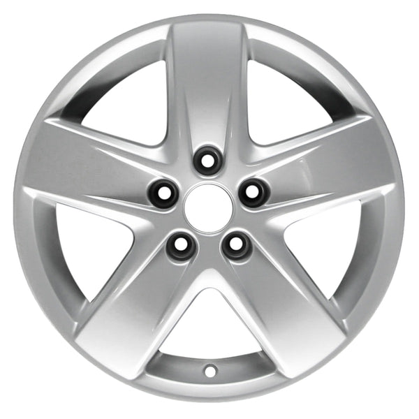 2008 volkswagen jetta wheel 15 silver aluminum 5 lug w69880s 5