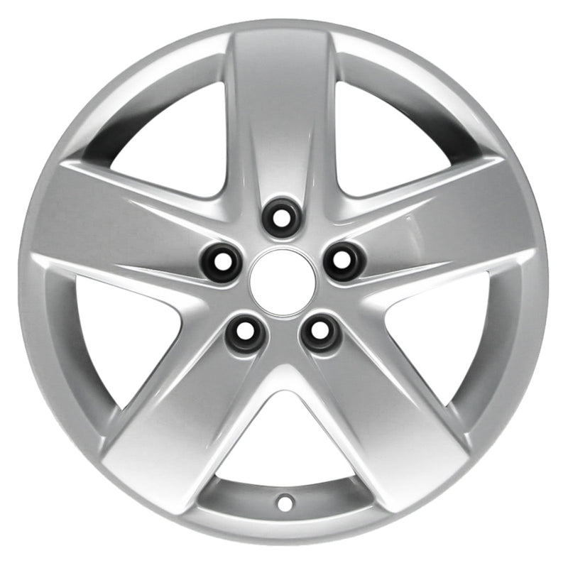 2010 volkswagen golf wheel 15 silver aluminum 5 lug w69880s 3