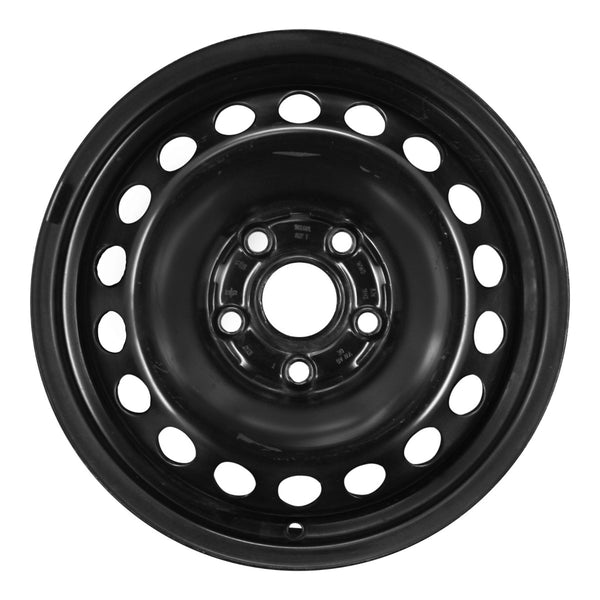 2009 volkswagen rabbit wheel 15 black steel 5 lug w69893b 12