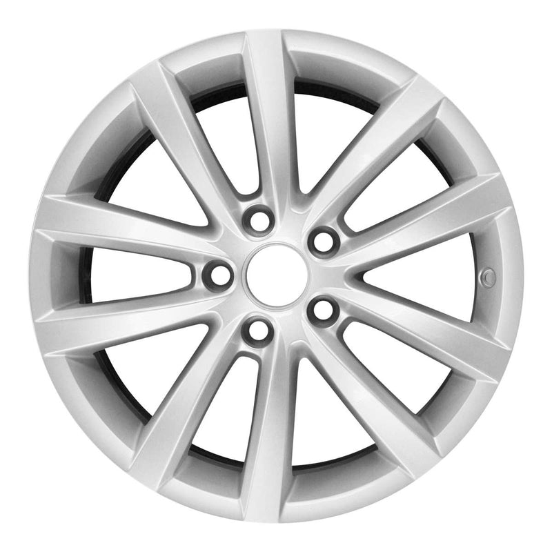 2015 volkswagen eos wheel 17 silver aluminum 5 lug w69920s 4