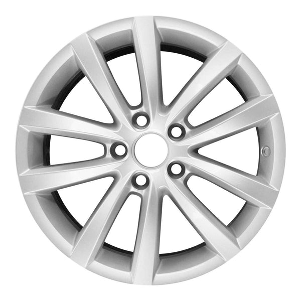 2012 volkswagen eos wheel 17 silver aluminum 5 lug w69920s 1