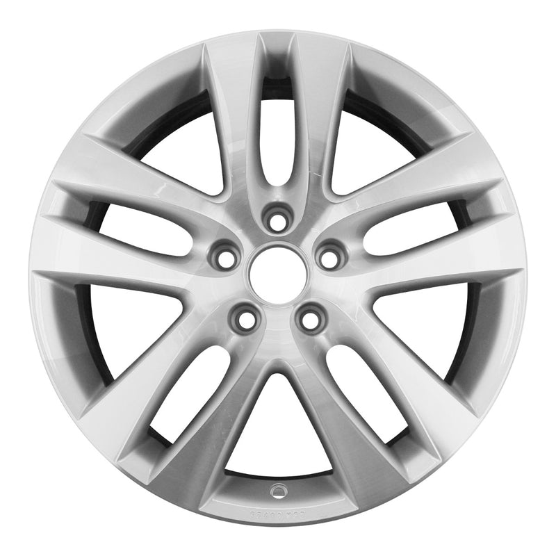 2010 volkswagen tiguan wheel 18 machined silver aluminum 5 lug w69946ms 2