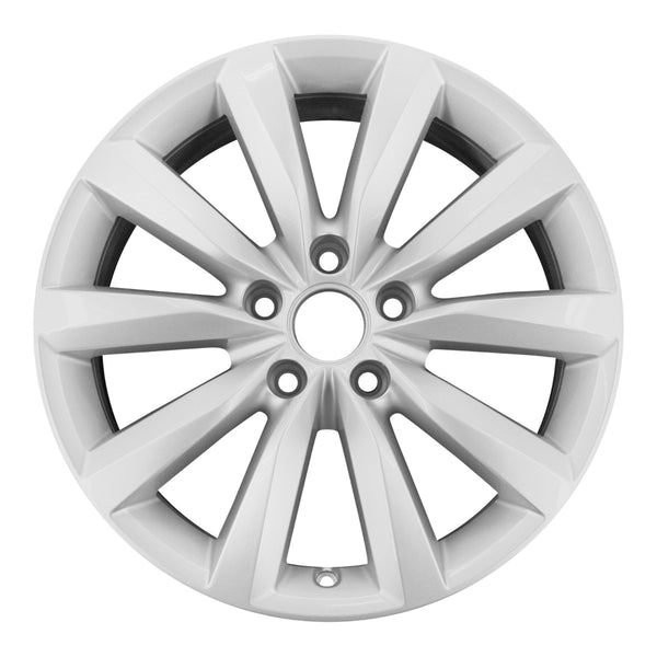 2010 volkswagen tiguan wheel 17 silver aluminum 5 lug w69948s 4