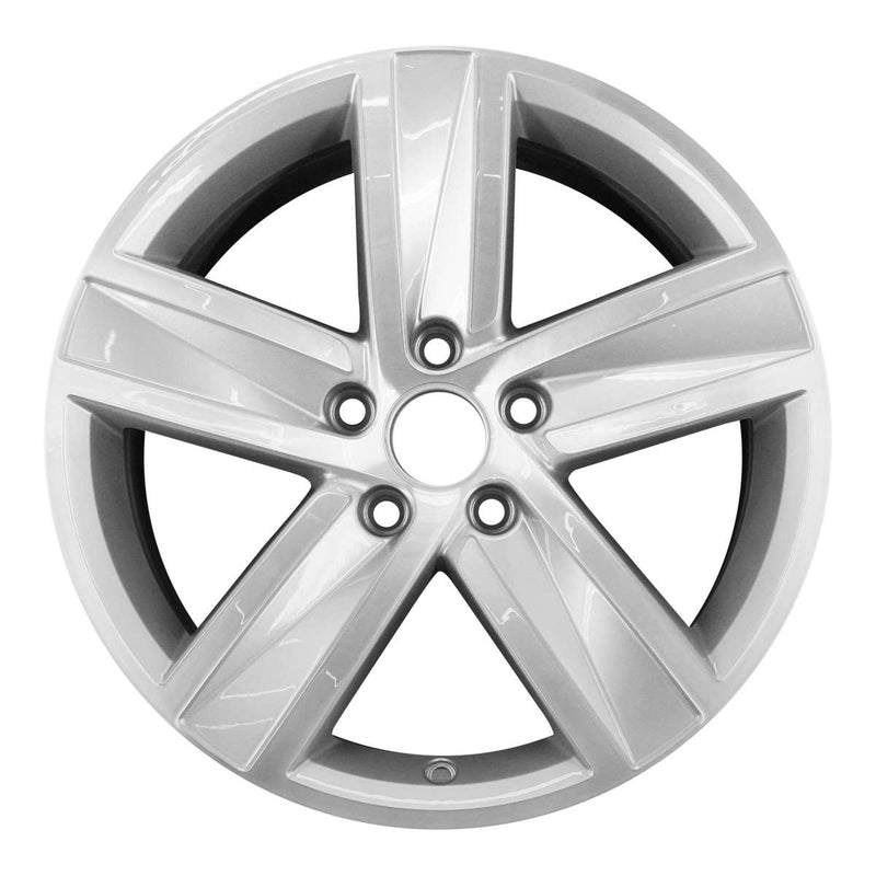 2012 volkswagen cc wheel 17 machined silver aluminum 5 lug w69951ms 1