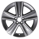 2009 volkswagen passat wheel 18 machined charcoal aluminum 5 lug w69967mc 1