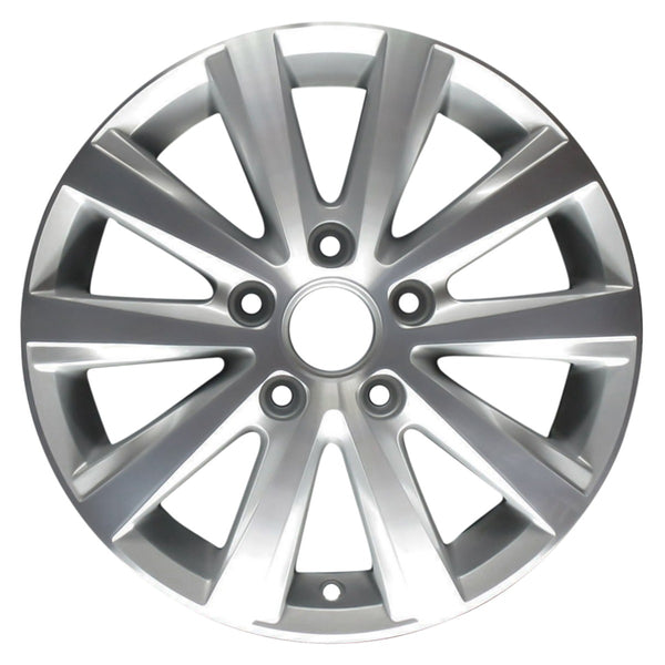 2012 volkswagen jetta wheel 15 machined silver aluminum 5 lug w69973ms 1