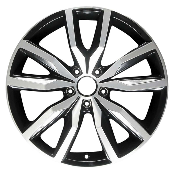 2016 volkswagen cc wheel 18 machined black aluminum 5 lug w69982mb 2