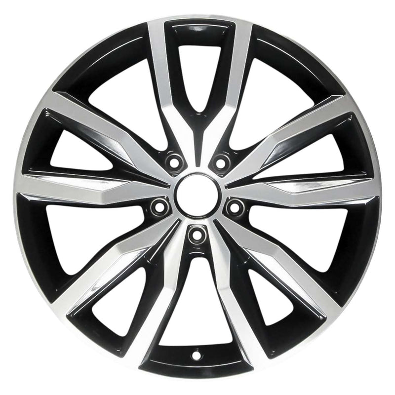 2015 volkswagen cc wheel 18 machined black aluminum 5 lug w69982mb 1