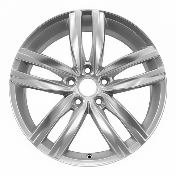 2013 volkswagen golf wheel 18 silver aluminum 5 lug w69989s 5