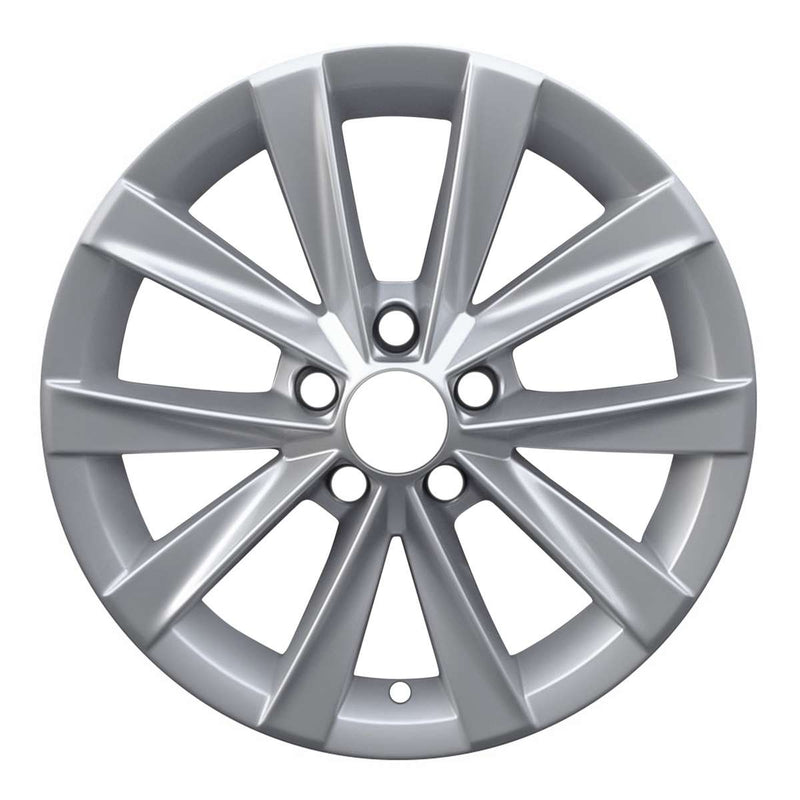 2017 volkswagen golf wheel 17 silver aluminum 5 lug w70014s 1