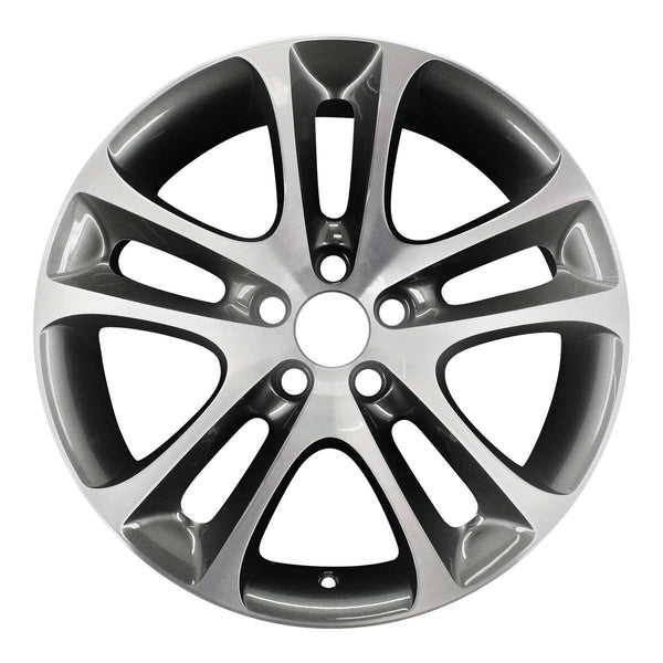 2008 volvo c30 wheel 18 machined charcoal aluminum 5 lug w70338mc 2