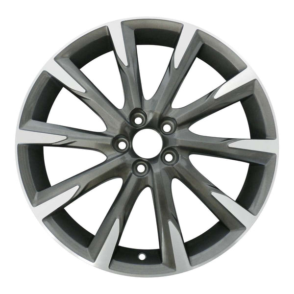 2015 volvo s80 wheel 19 machined charcoal aluminum 5 lug w70395mc 1