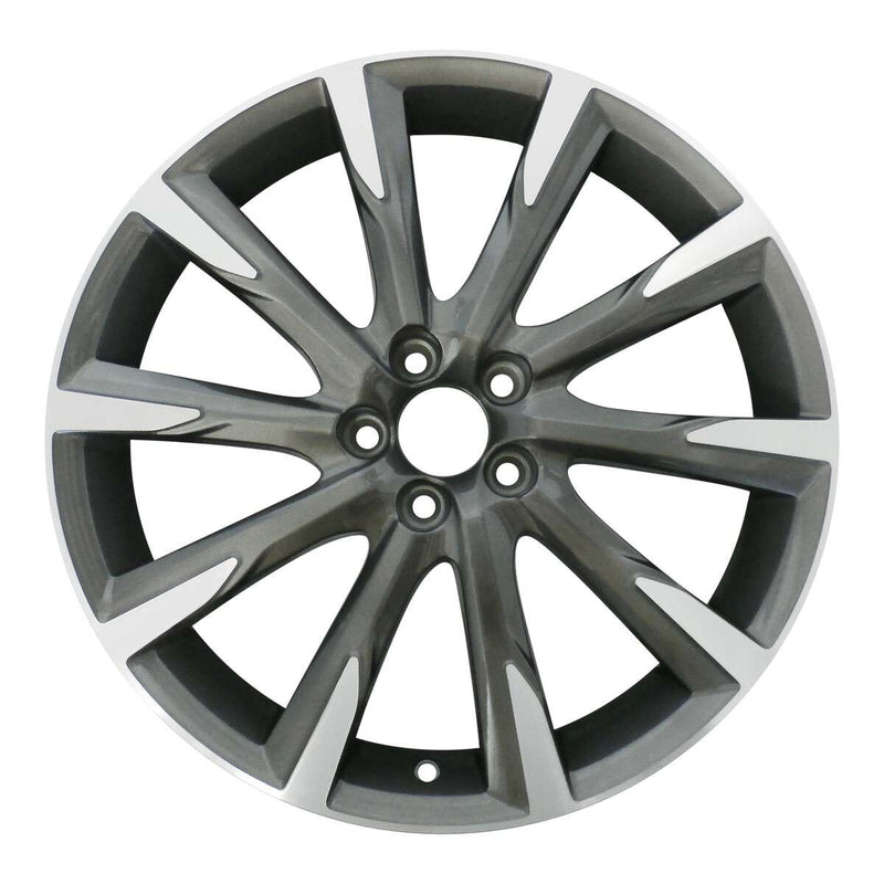 2015 volvo s80 wheel 19 machined charcoal aluminum 5 lug w70395mc 1