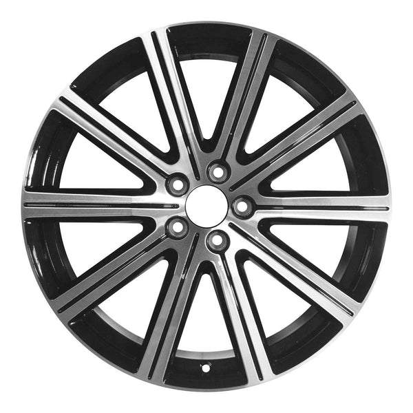 2016 volvo xc60 wheel 20 machined gloss black aluminum 5 lug w70398mb 3