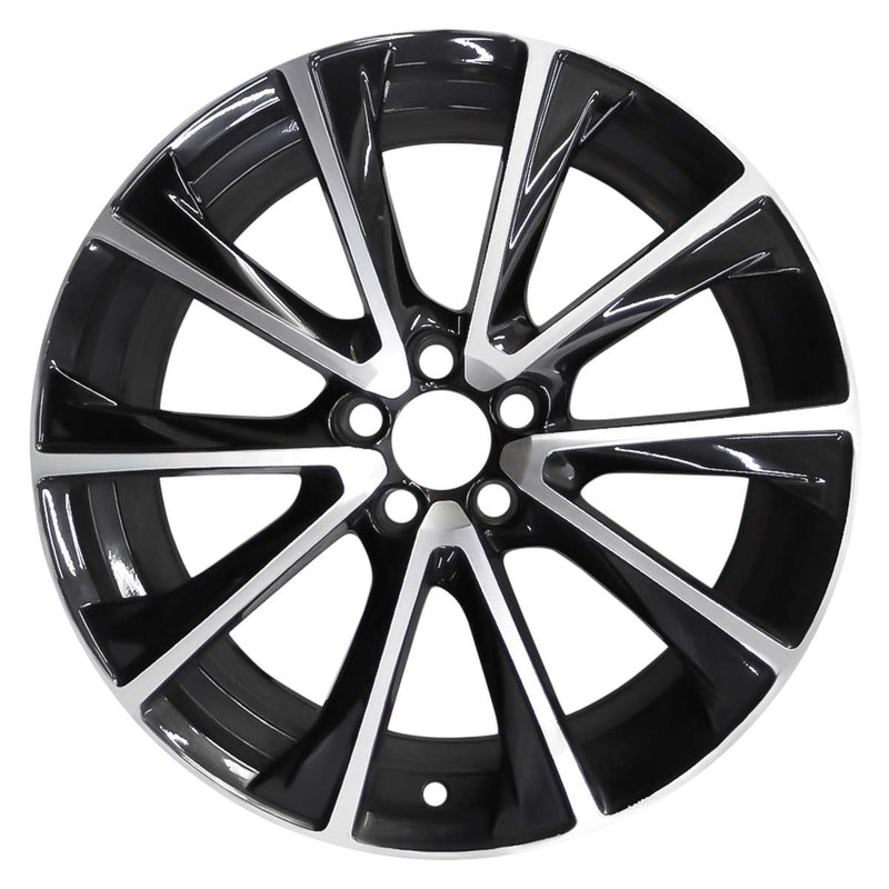 2016 volvo v60 wheel 19 machined gloss black aluminum 5 lug w70412mb 3