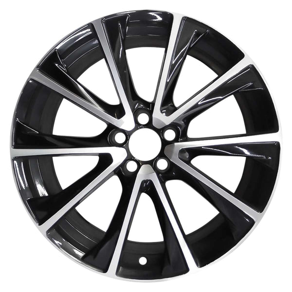 2018 volvo s60 wheel 19 machined gloss black aluminum 5 lug w70412mb 5