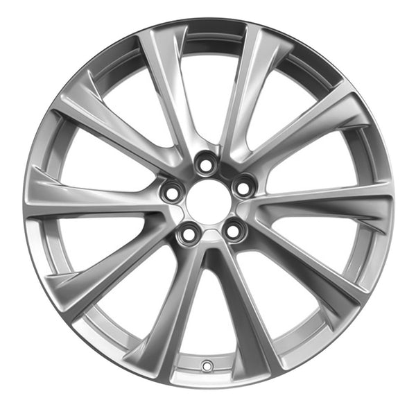 2017 volvo v60 wheel 19 machined silver aluminum 5 lug w70412ms 5