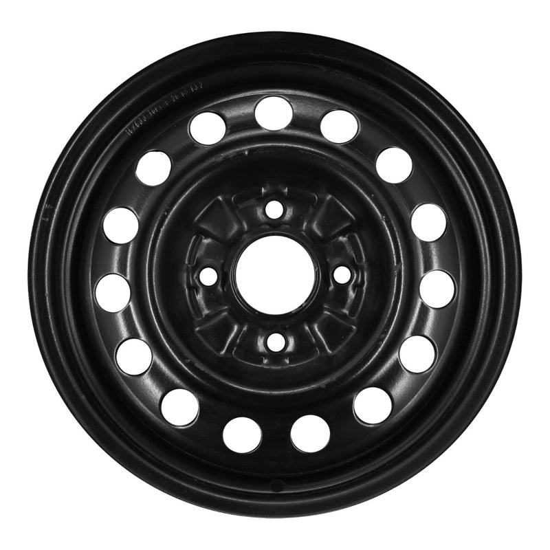 2001 hyundai elantra wheel 15 black steel 4 lug w70689b 1
