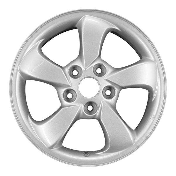 2005 hyundai tiburon wheel 16 silver aluminum 5 lug w70717s 1