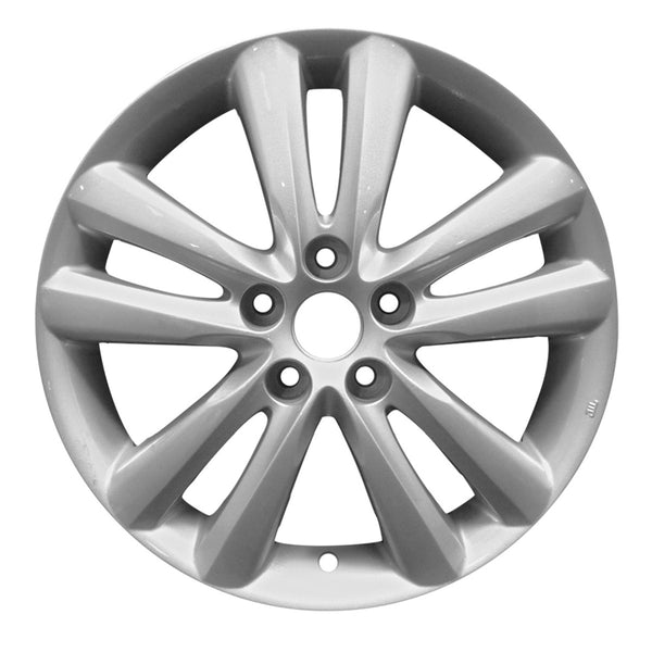 2013 hyundai tucson wheel 18 silver aluminum 5 lug w70795as 4