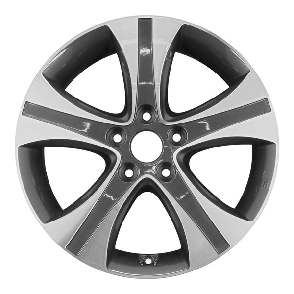 2014 hyundai elantra wheel 17 machined charcoal aluminum 5 lug rw70836mc 2