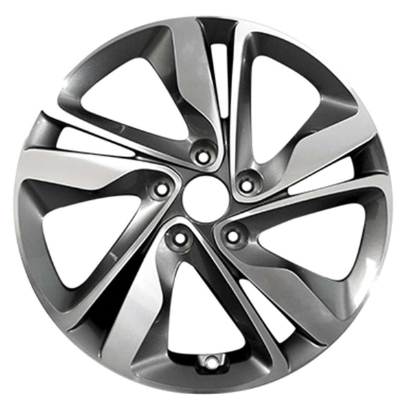 2014 hyundai elantra wheel 17 machined charcoal aluminum 5 lug w70860mc 1