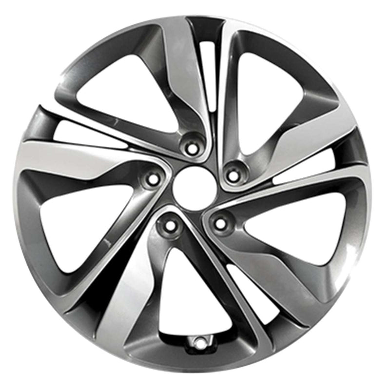 2015 hyundai elantra wheel 17 machined charcoal aluminum 5 lug w70860mc 2