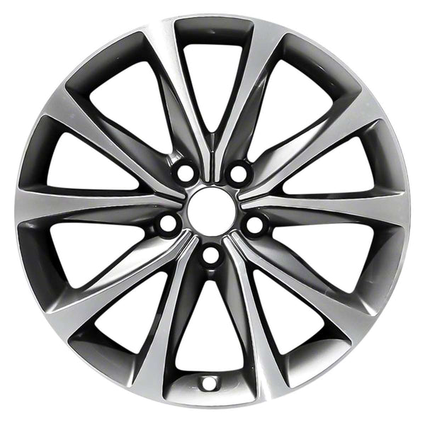 2015 hyundai azera wheel 18 machined charcoal aluminum 5 lug w70868mc 1