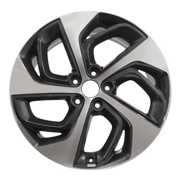 2015 hyundai tucson wheel 19 machined charcoal aluminum 5 lug w70895mc 1