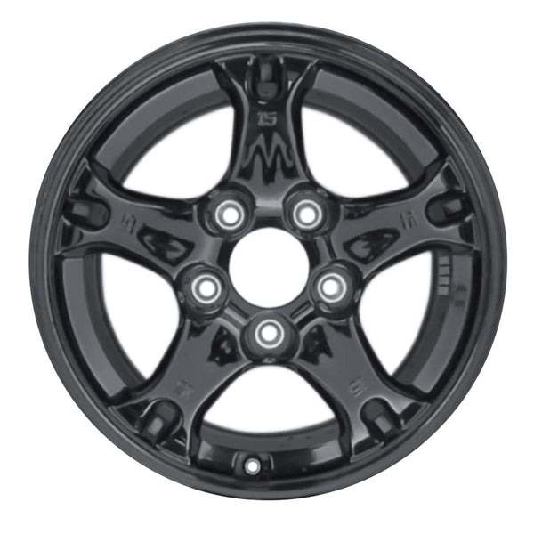 2020 hyundai ioniq wheel 15 black aluminum 5 lug w70914b 4