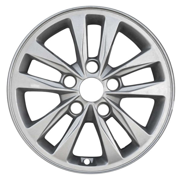 2019 hyundai elantra wheel 15 silver aluminum 5 lug w70943s 1